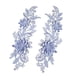 thumbnail image 5 of 1 par de parches de bordado de encaje floral con apliques de flores para manualidades de costura DIY Azul, 5 of 9