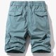 thumbnail image 4 of WILLBEST Pantalones Cortos para Hombre, Pantalones de Trabajo Informales de Moda para Hombre con Múltiples Bolsillos, Pantalones Cortos Casuales Finos y Elásticos., 4 of 7