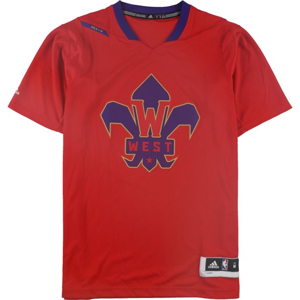 Adidas Mens West NOLA*14 Jersey red M