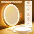 thumbnail image 3 of TGHTBA-1PACK Flush Mount Ceiling Light Fixtures with Night Light - 3000K-4000K-6500K Flat led Lights for Room Ceiling,Ultra Thin Round White Ceiling Lights for Living Room,Bedroom,Kitchen,Bathroom,Ha, 3 of 3