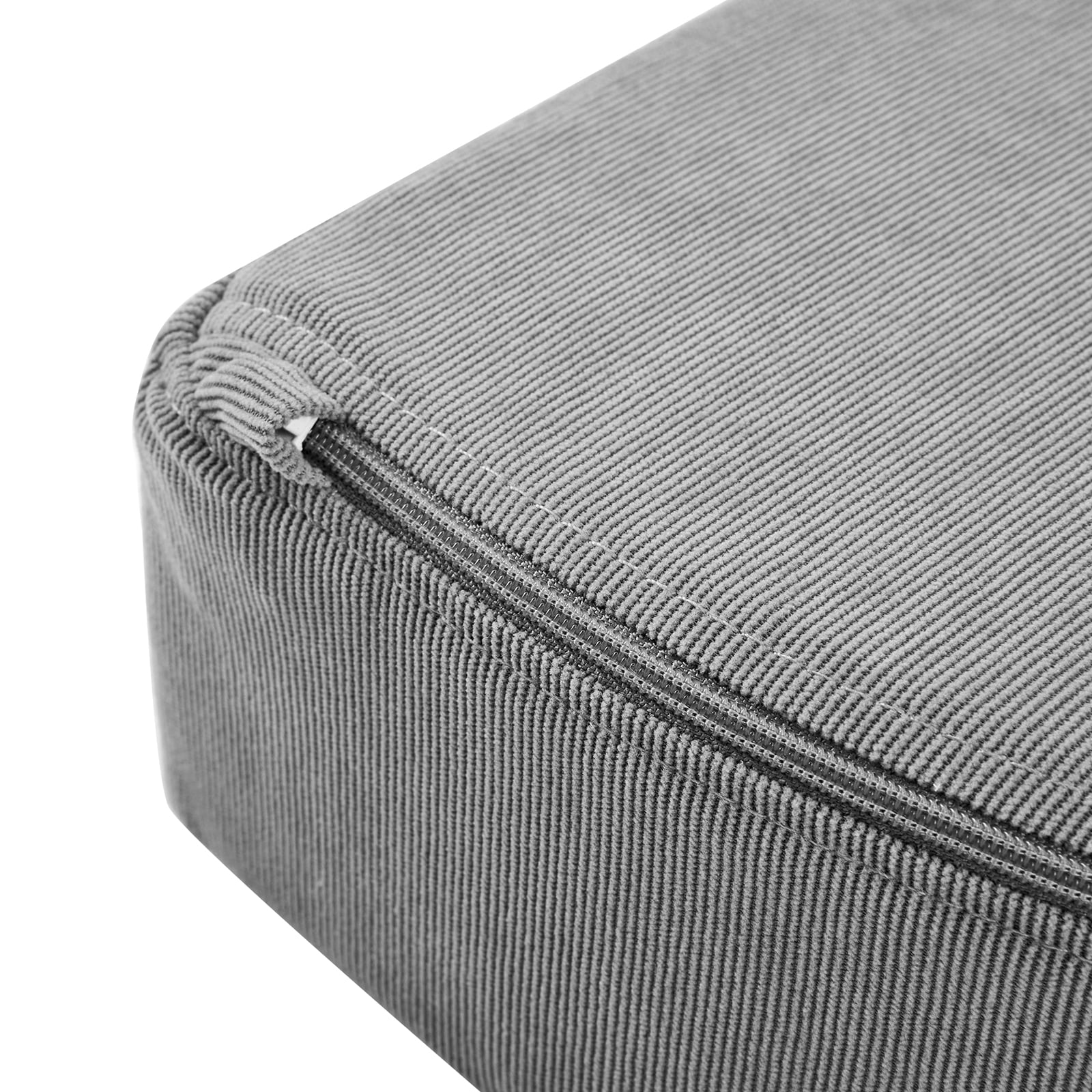 14 PCS Modular Kids Play Couch, Convertible Foam Building Block Sofa Fort Play Set, Corduroy Detachable Floor Sofa for Toddlers Playroom Bedroom Living Room, Grey