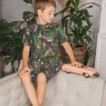 thumbnail image 4 of Balery Forest Animals And Plants Conjunto de Pijama Infantil de Manga Corta con Estampado – Ropa de Dormir de Algodón Suave-Large, 4 of 6