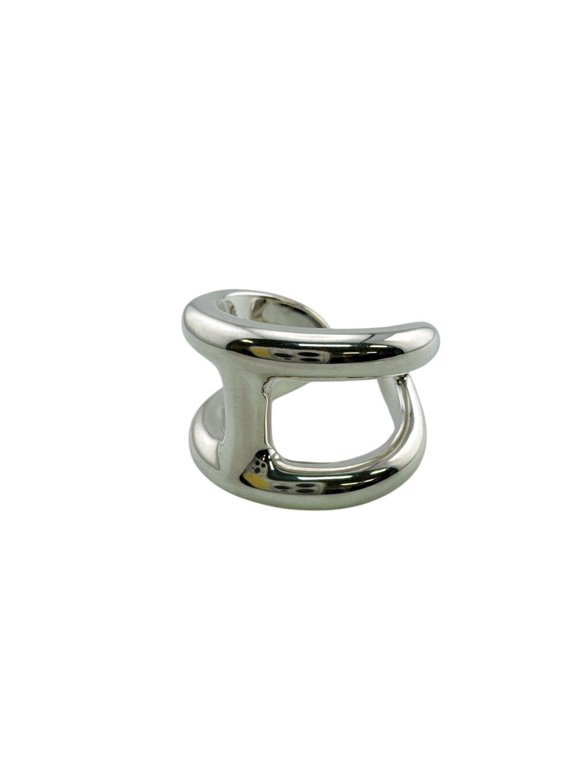 Pre-Owned HERMES Osmos GM Sterling Silver 925 Ring