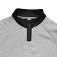 thumbnail image 5 of LWavelet Men's Quarter Zip Pullover Sweatshirt Long Sleeve Athletic Fleece Casual Top Comfortable Lightweight Sportswear, 5 of 6