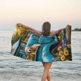 thumbnail image 5 of KLL Vintage Pickup Sunflower Dog Microfiber Beach Towel Fast Drying,Extra Large 31.5"x63" Sand Free Beach Towel Super Lightweight Towels, 5 of 5