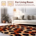 thumbnail image 2 of ODIKA 6' x 9' Machine Washable Non-Slip Area Rug, Leopard Leopard-Spot High Traffic Rug, Beige, 314475, 2 of 7