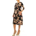 thumbnail image 3 of Women's Floral Essence Paneled A-Line Midi Dress, 3 of 5