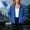 Blue, variant on Black Women's Sweatshirt for Women Womens Rain Jacket Full-Zip Jacket Crew Neck Sweatshirt Winter Hoodie Jackets for Women with Pockets S