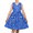 Blue Polka Dot, variant on Girls Dress Blue Polka Dot Pocket Pleated School Summer Sleeveless Cotton 6 Years