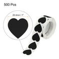thumbnail image 2 of Uxcell Heart Shaped Sticker 1 Inch Self Adhesive Love Sticker Label for Valentine Day, Black 500 Pcs, 2 of 6