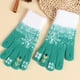 thumbnail image 5 of Guantes cálidos de Navidad con adornos de copo de nieve y árbol de Navidad, guantes de felpa de punto grueso y acolchados para invierno, guantes con dedos que gotean, guantes para montar, guantes de n, 5 of 6