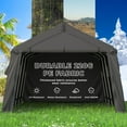 thumbnail image 4 of Mellcom 13' x 20' Portable Outdoor Storage Shelter, Heavy Duty Carport, Garage Tent Canopy, 4 of 6