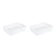 thumbnail image 2 of Bearachild Caja de almacenamiento de plástico blanco Artículos limpios y ordenados No más desorden Amplia gama de especificaciones para elegir talla grande 2Conjunto, 2 of 6