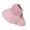 Pink, variant on Women's Mesh Open-Top Visor Hat, UPF 50+ Windproof Wide Brim With Rear Bow & Detachable Neck Flap for Vacation Outfits, Cycling Beach & Hiking Summer Wear Black One Size