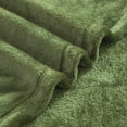 thumbnail image 3 of Mainstays Plush Throw Blanket Green, 3 of 7