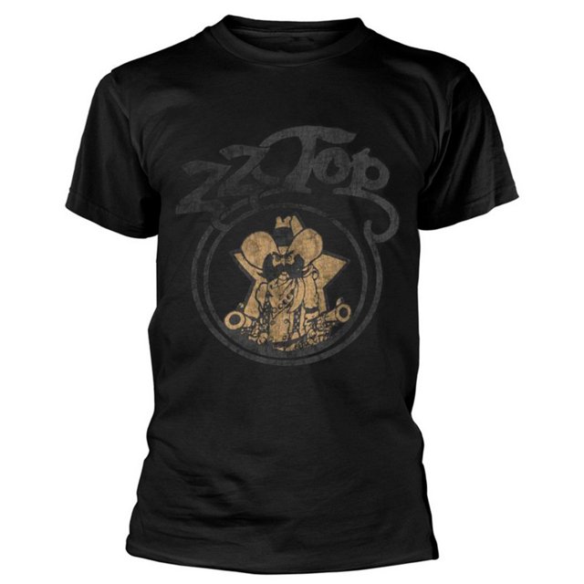 ZZ Top - Camiseta Outlaw Village de Algodón para Adultos Unisex (Negro)