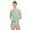 Aquamarine/Sea Lavender, variant on Tie Back One Piece Swimsuit, High Cut, Unpadded, Athletic (Women’s)