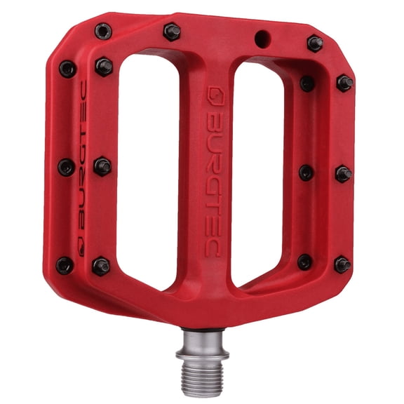 Burgtec MK4 Composite Flat Pedals, Race Red