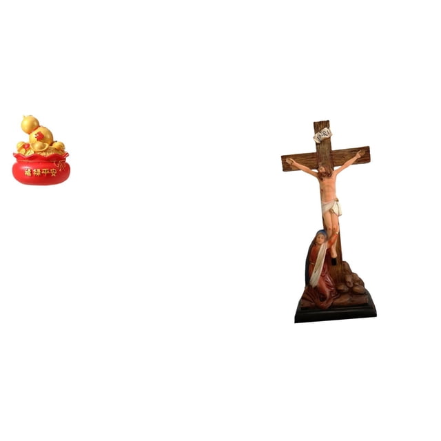 Adorno Artístico Con Forma De Cuenco Del Tesoro Para Festivales, Con Escultura Religiosa Del Santo Jesús Y Estatua De La Virgen María Para Dormitorio, Mesa, Regalo De Inauguración De La