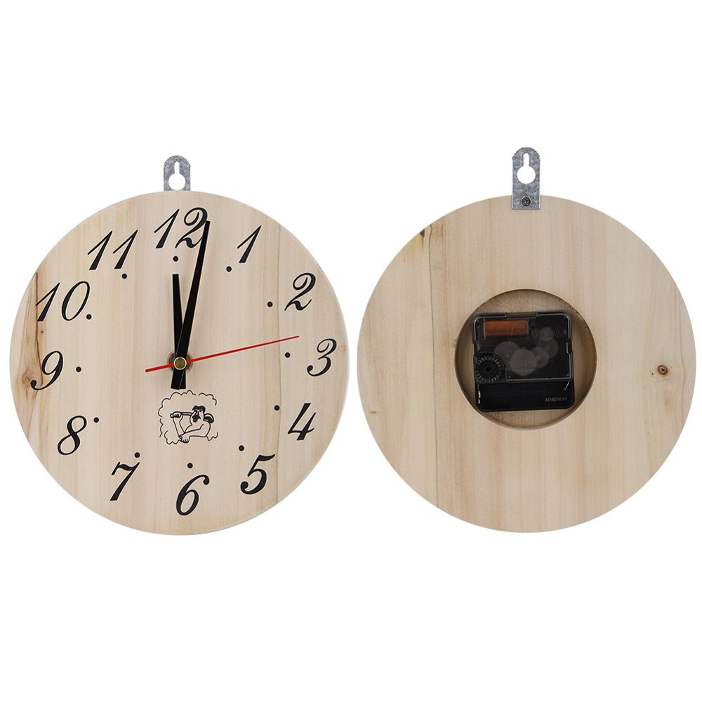 Tebru 8in Sauna Clock Decorative Timer Clock for Sauna Accessory Sauna