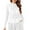 White1, variant on Long Sleeve Tops for Women Hollow out Lace Mesh Turtleneck T Shirts Sunproof Party Blouse