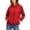 Red, variant on DYTTDG Women's Lightweight Hooded Windbreaker Jacket, Full Zip Long Sleeve Solid Casual Outdoor Jacket with Side Pockets