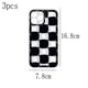 thumbnail image 2 of Estuche protector de material de TPU suave y delgado con patrón geométrico a cuadros de 3 piezas para Apple iPhone 14 Series Zhivalor CPB-SSW1164-2, 2 of 5