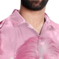 thumbnail image 5 of Pink Monkey Gorilla Men's Button Down Spread Collar Casual Printed Short Sleeve Summer Beach Unisex Shirts, 5 of 6