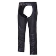 thumbnail image 2 of Unik International Mens Ultra 3 Pocket Leather Chaps, 2 of 2