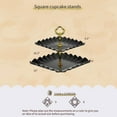 thumbnail image 6 of 3+3+4-Piece Display Set | Tiered Stands + Trays + Decor | Snap-Lock Assembly | Home & Commercial Use | Stackable, 6 of 6