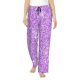 thumbnail image 1 of Fotbe Lilac Glittering Pantalones de Pijama para Mujer, Pantalones de Dormir, Pantalones Pj con Cordón y Bolsillos-XX-Large, 1 of 6