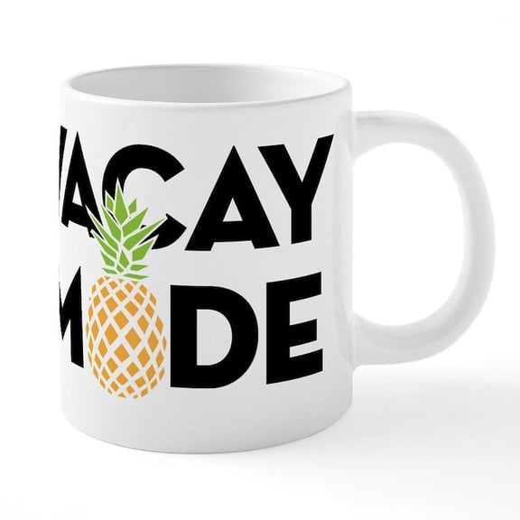 CafePress - Vacay Mode Color - 20 Oz White Ceramic Mega Mug