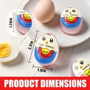 Egg Timer for Boiling Eggs Hard Boiled Changing Indicator that Changes Color when Done (Bule, 2Pack)