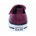 thumbnail image 3 of Converse Chuck Taylor All Star 2V Oxford Infant/Toddler Shoes Size 5, Color: Prime Pink/White/Black, 3 of 5