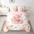 thumbnail image 2 of Feelyou Teen Kawaii Fairy Bedding Comforter Set 7pcs, Initial G Letter King Bedding Sets, Fairy Tale Princess Reversible Bed Sheets, Super Cozy Room Decor, 3pcs, 2 of 7