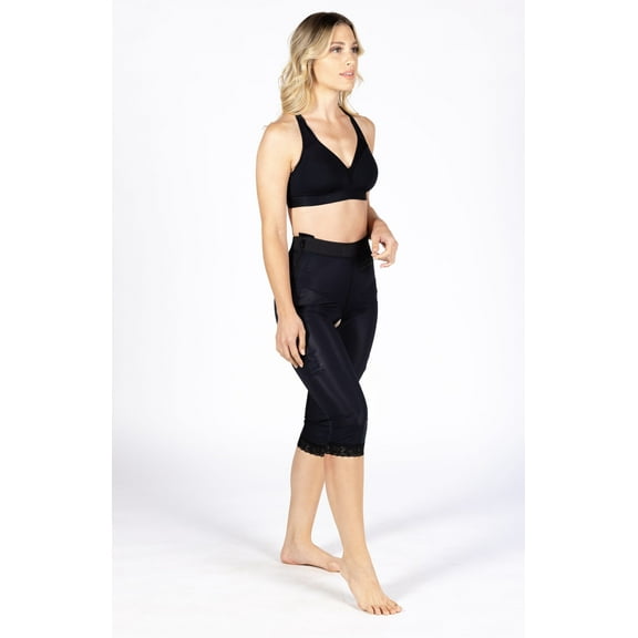 Style 1 MidCalf Compression Girdle 2in Black-3XL