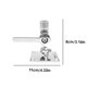 thumbnail image 3 of Base de la antena de bote de acero inoxidable Montado lateral de doble trinquete Rotary Mirror pulido Montaje pesado Pesca Hardware Inevent VI001891-00, 3 of 7