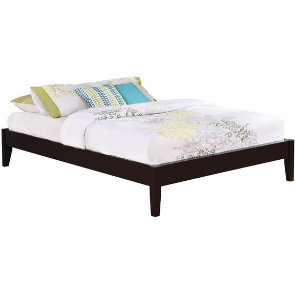 Platform Bed, California King Bed, Cappuccino