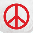thumbnail image 4 of Inktastic Fun Red Peace Sign Boys or Girls Baby Bib, 4 of 4