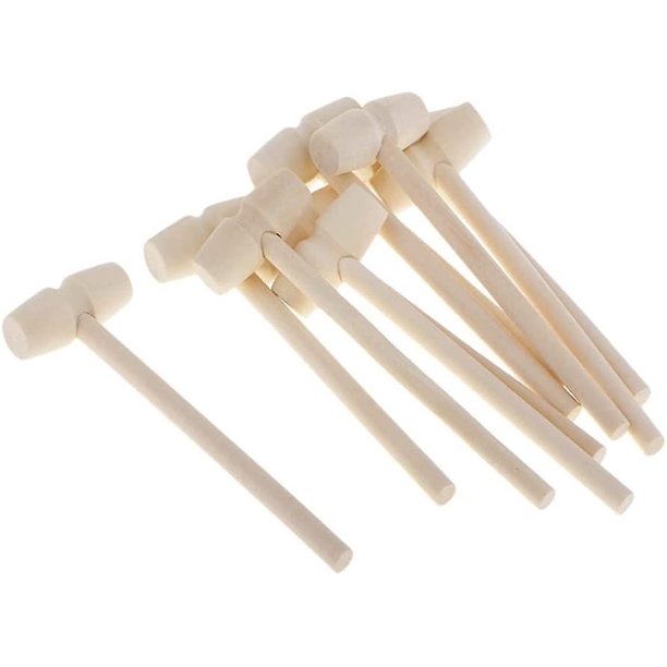 10pcs Mini Martillo De Madera, Martillo De Cangrejo, Martillo De Langosta, Martillo De Mariscos, Martillo Sólido, Juguete Educativo Para Niños, Martillo Creativo Y Lindo Para Niños A XianweiShao 8390614900783