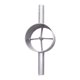 thumbnail image 1 of Divisor de bambú, divisor de tubos de bambú, herramienta manual portátil, herramienta para partir bambú, para jardineros, artesanos, patio trasero, Plata 4 cortes, 1 of 8