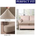 thumbnail image 4 of Housse de Coussin Extensible pour Canapé 1 Pce (1 Ivoire), 4 of 7