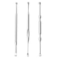 thumbnail image 1 of MasteelfCA 3PCS Sturdy Stainless Steel Ear Pick Practical Double-headed Ear Scoop (Silver), 1 of 7