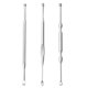 thumbnail image 1 of EeaseMX 3 piezas de acero inoxidable resistente para orejas, prácticos palillos de doble punta (plateados), 1 of 7