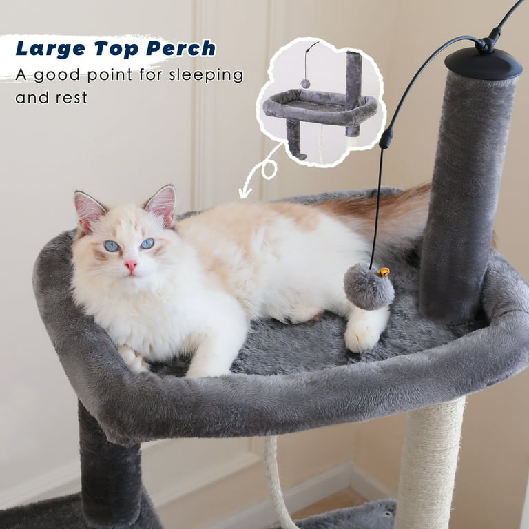 Vibrant Life 58.5inch Multi Level Cat Tree Tower with Interactive