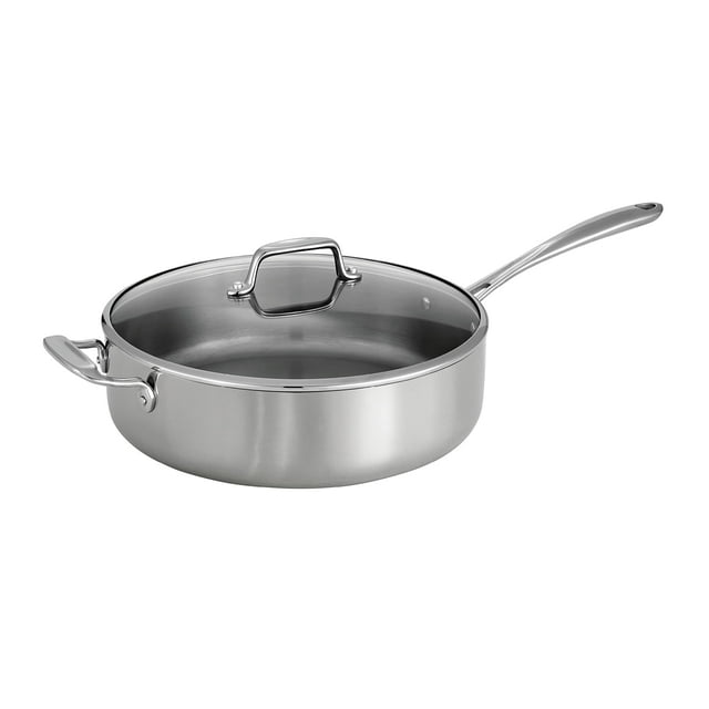 Sartén sauté Tramontina de acero inoxidable tricapa de 6 cuartos