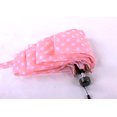 thumbnail image 3 of Compact Folding Umbrella,Cute Rabbit Art Smiling Dog,Easy Carrying Travel Rain Umbrella, Pink, 3 of 8