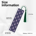 thumbnail image 3 of Kdxio Lavender Flowers Print Metal Tassel Bookmarks,Perfect Gift for Art Lovers and Bookworms Metal Bookmarks for Women, 3 of 8