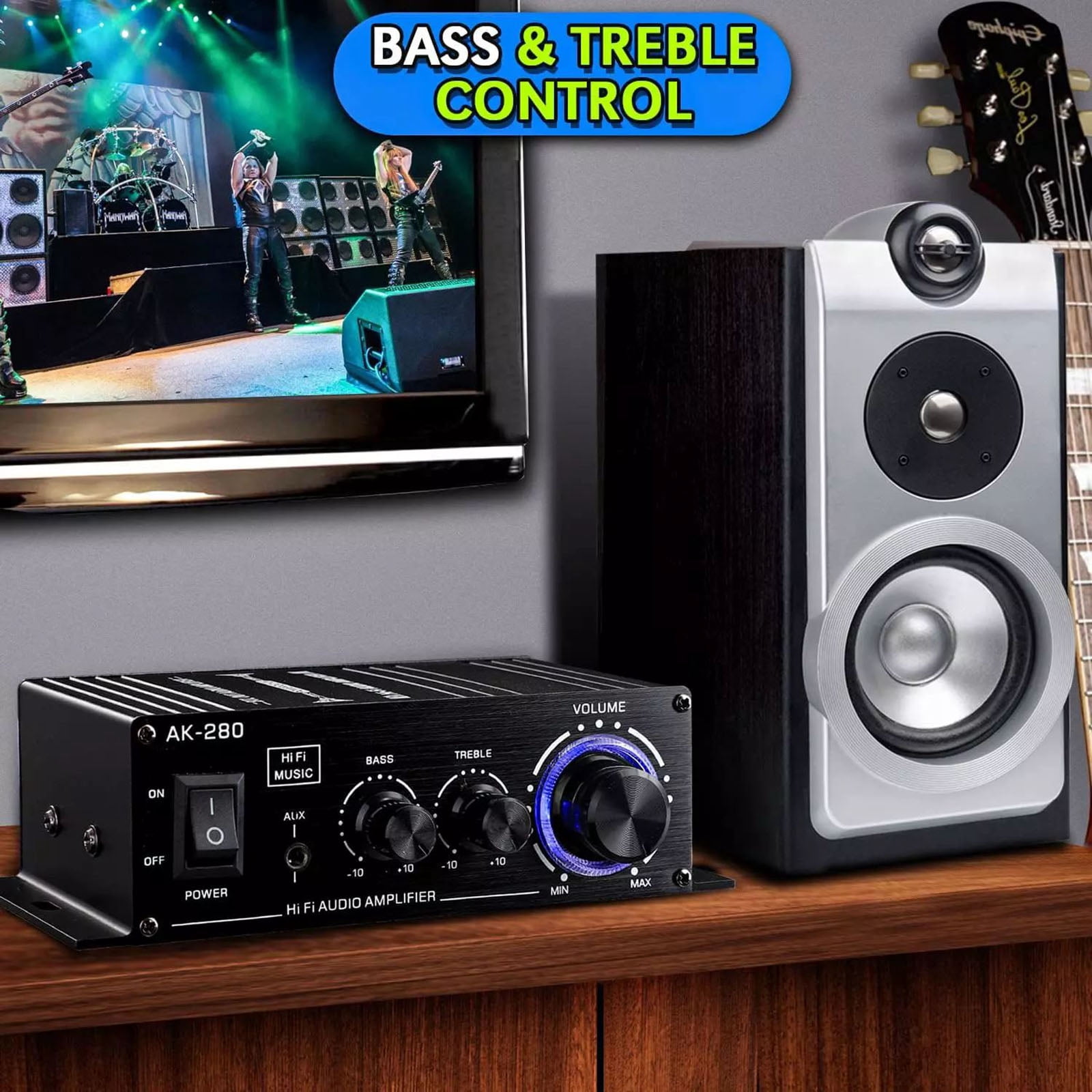 Portable Audio Amplifier for Various Devices Enjoy Quality Sound Accessory Part Amplifier AK280
