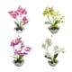 thumbnail image 3 of Planta falsa Moyic de tela ABS decoración hogar maceta artificial color morado, 3 of 6